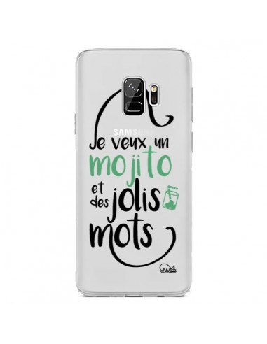 Coque Samsung S9 Je veux un mojito et des jolis mots Transparente - Lolo Santo