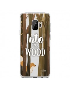 Coque Samsung S9 Into The Wild Renard Bois Transparente -...