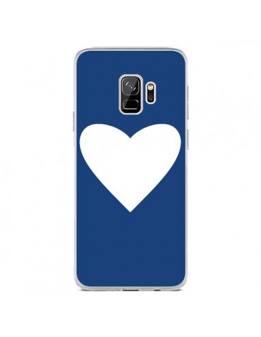 Coque Samsung S9 Coeur Navy Blue Heart - Mary Nesrala