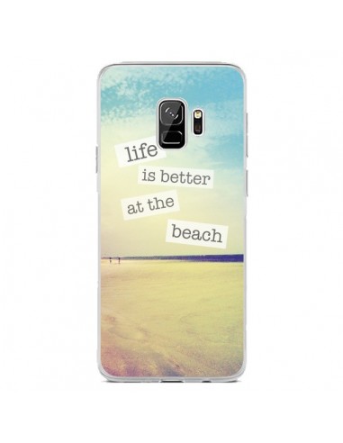 Coque Samsung S9 Life is better at the beach Ete Summer Plage - Mary Nesrala