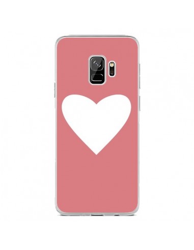 Coque Samsung S9 Coeur Corail - Mary Nesrala