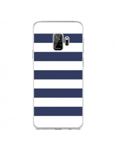 Coque Samsung S9 Bandes Marinières Bleu Blanc Gaultier -...