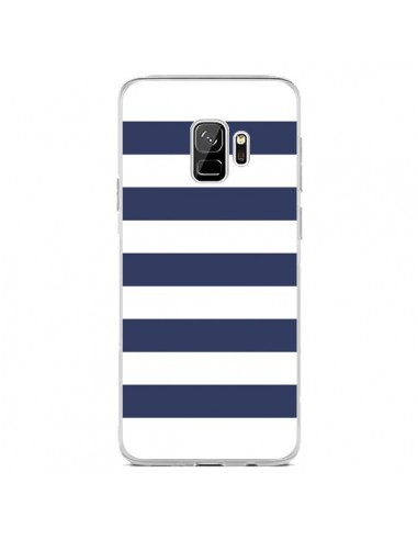 Coque Samsung S9 Bandes Marinières Bleu Blanc Gaultier - Mary Nesrala