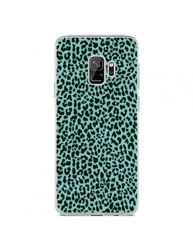 Coque Samsung S9 Leopard Turquoise Neon - Mary Nesrala