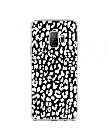 Coque Samsung S9 Leopard Noir et Blanc - Mary Nesrala