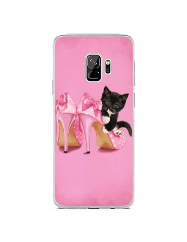 Coque Samsung S9 Chaton Chat Noir Kitten Chaussure Shoes - Maryline Cazenave