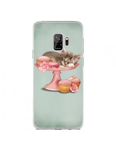 Coque Samsung S9 Chaton Chat Kitten Cookies Cupcake - Maryline Cazenave