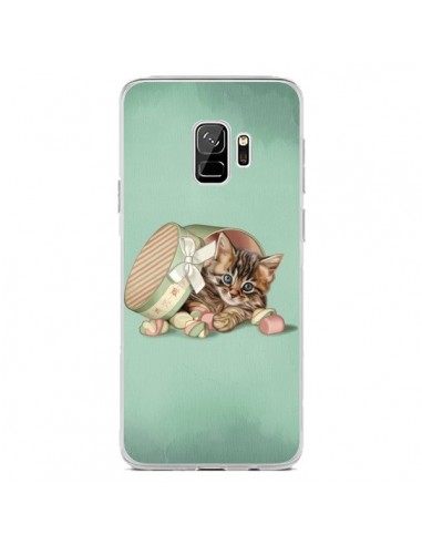 Coque Samsung S9 Chaton Chat Kitten Boite Bonbon Candy - Maryline Cazenave