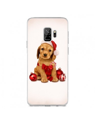 Coque Samsung S9 Chien Dog Pere Noel Christmas Boules Sapin - Maryline Cazenave