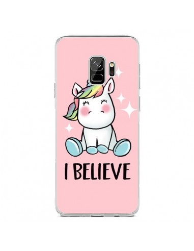 Coque Samsung S9 Licorne I Believe - Maryline Cazenave