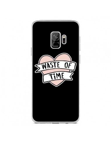 Coque Samsung S9 Waste of Time Coeur - Maryline Cazenave