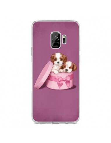 Coque Samsung S9 Chien Dog Boite Noeud - Maryline Cazenave