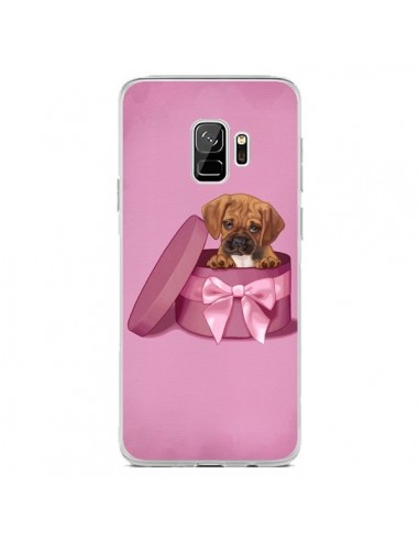 Coque Samsung S9 Chien Dog Boite Noeud Triste - Maryline Cazenave