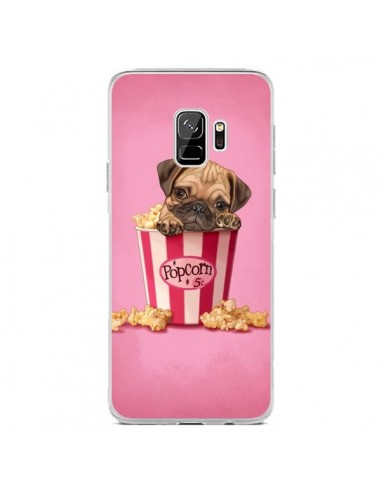 Coque Samsung S9 Chien Dog Popcorn Film - Maryline Cazenave