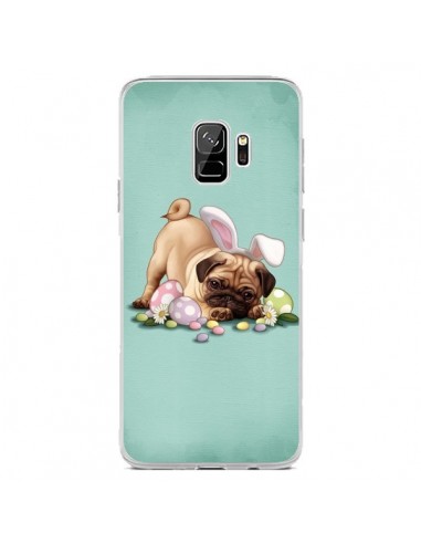 Coque Samsung S9 Chien Dog Rabbit Lapin Pâques Easter - Maryline Cazenave