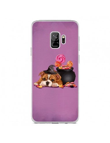 Coque Samsung S9 Chien Dog Halloween Sorciere Chaudron Bonbon - Maryline Cazenave