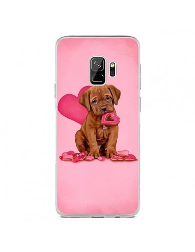 Coque Samsung S9 Chien Dog Gateau Coeur Love - Maryline Cazenave