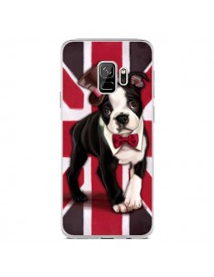 Coque Samsung S9 Chien Dog Anglais UK British Gentleman -...