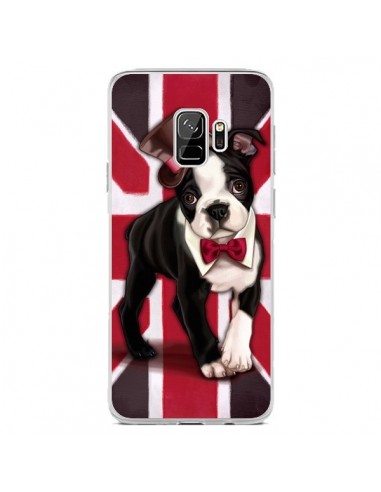 Coque Samsung S9 Chien Dog Anglais UK British Gentleman - Maryline Cazenave
