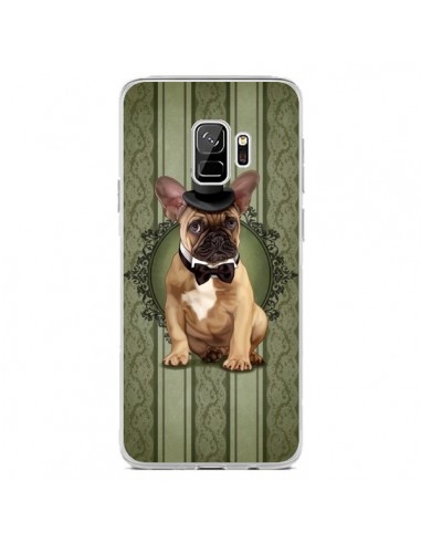 Coque Samsung S9 Chien Dog Bulldog Noeud Papillon Chapeau - Maryline Cazenave