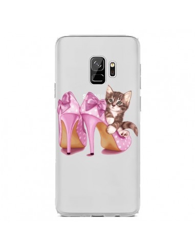 Coque Samsung S9 Chaton Chat Kitten Chaussures Shoes Transparente - Maryline Cazenave