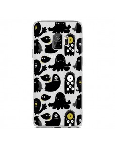 Coque Samsung S9 Monsters Monstres Pattern Transparente -...