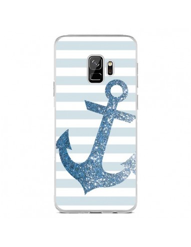 Coque Samsung S9 Ancre Bleu Navire - Monica Martinez