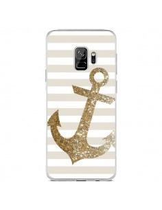 Coque Samsung S9 Ancre Or Navire - Monica Martinez