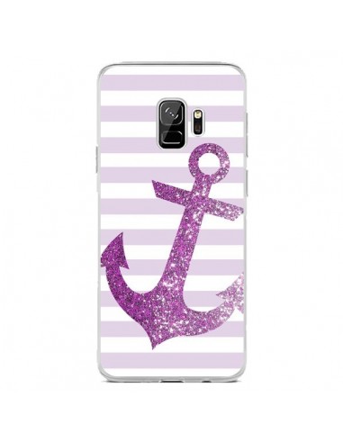 Coque Samsung S9 Ancre Rose Navire - Monica...