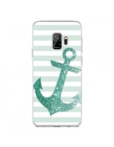 Coque Samsung S9 Ancre Vert Navire - Monica Martinez