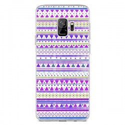 Coque Samsung S9 Bandana Violet Azteque - Monica Martinez
