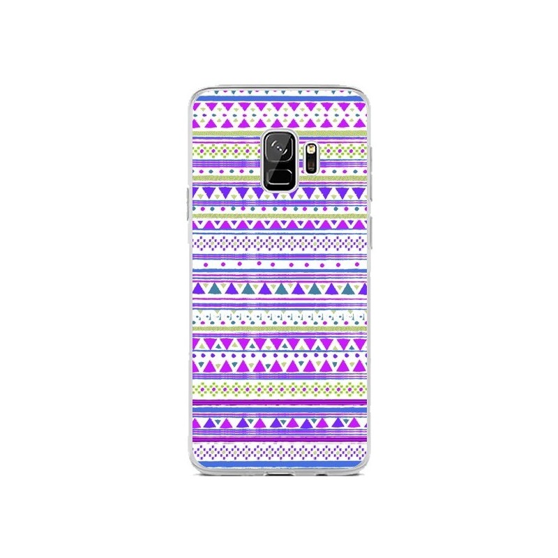 Coque Samsung S9 Bandana Violet Azteque - Monica Martinez