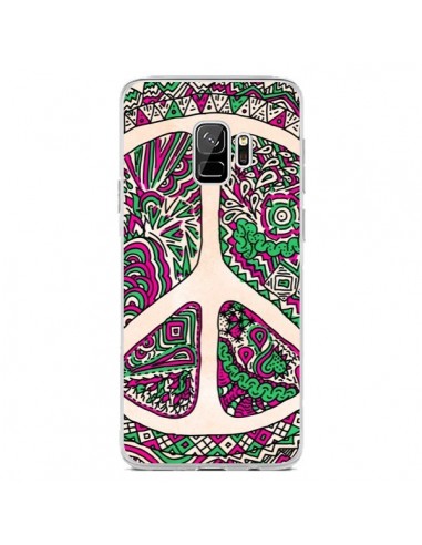 Coque Samsung S9 Peace and Love Azteque Vainilla - Maximilian San