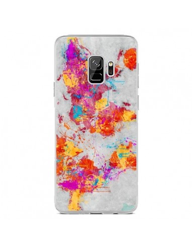 Coque Samsung S9 Terre Map Monde Mother Earth Crying - Maximilian San