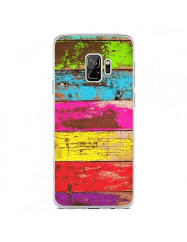 Coque Samsung S9 Bois Coloré Vintage - Maximilian San