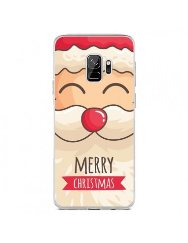 Coque Samsung S9 Moustache du Père Noël Merry Christmas - Nico