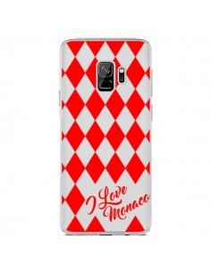 Coque Samsung S9 I Love Monaco et Losange Rouge - Nico