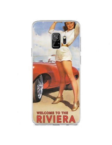 Coque Samsung S9 Welcome to the Riviera Vintage Pin Up - Nico