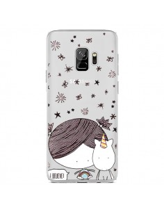 Coque Samsung S9 Petite Fille et Licorne I Believe...