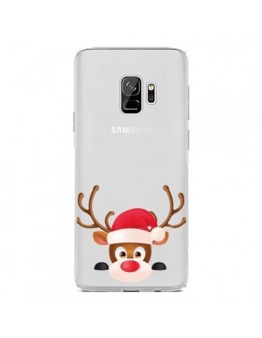 Coque Samsung S9 Renne de Noël transparente - Nico