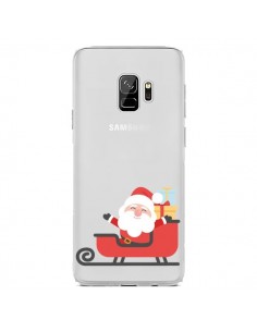 Coque Samsung S9 Père Noël et son Traineau transparente -...