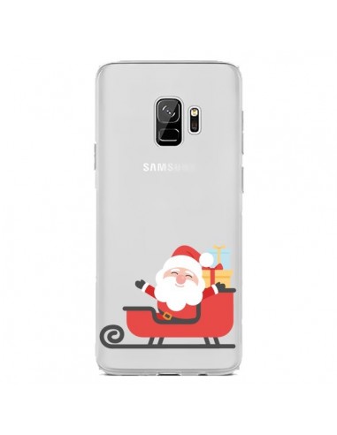 Coque Samsung S9 Père Noël et son Traineau transparente - Nico