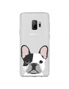 Coque Samsung S9 Bulldog Français Chien Transparente -...