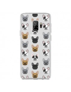 Coque Samsung S9 Chiens Bulldog Français Transparente -...