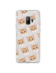 Coque Samsung S9 Chats Beige Transparente - Pet Friendly
