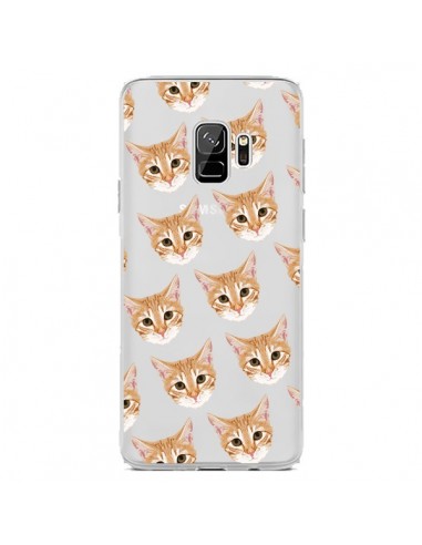 Coque Samsung S9 Chats Beige Transparente - Pet Friendly