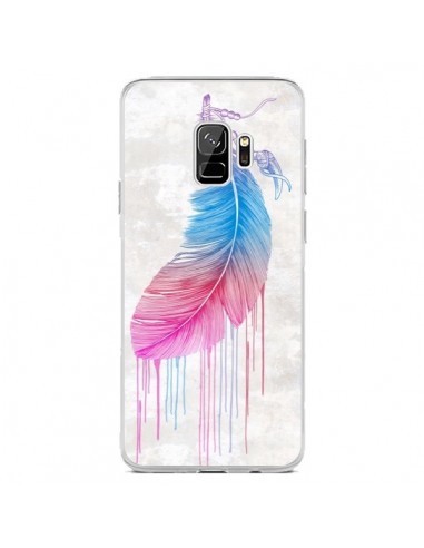 Coque Samsung S9 Plume arc-en-ciel - Rachel Caldwell