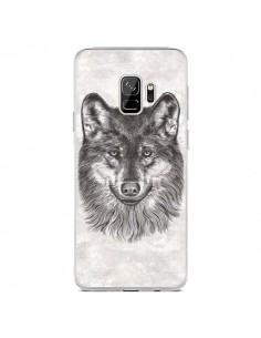 Coque Samsung S9 Loup Gris - Rachel Caldwell