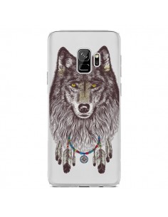 Coque Samsung S9 Loup Wolf Attrape Reves Transparente -...
