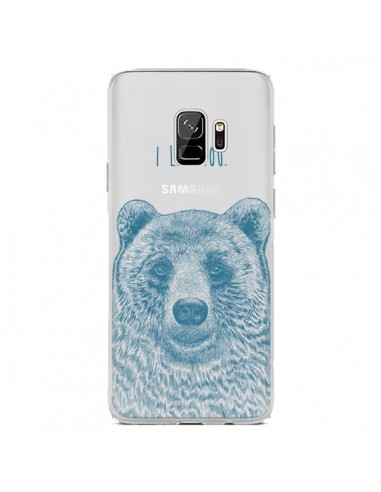 Coque Samsung S9 I Love You Bear Ours Ourson Transparente - Rachel Caldwell
